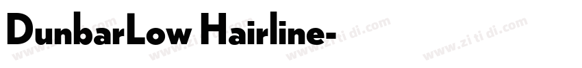 DunbarLow Hairline字体转换